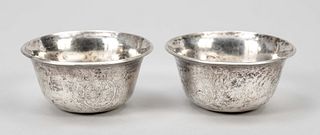 Pair of silver censers, China, prob
