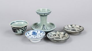 mixed lot of 5 porcelains, China, Q