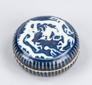 Yuan style lidded jar, China, 20th