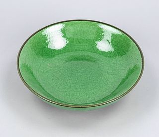 Apple green plate in Kangxi style,