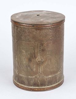 Cylinder of a prayer mill, Tibet, 1