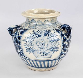 Blue and white porcelain, probably