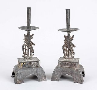 Pair of very rare Buddhist altar ca