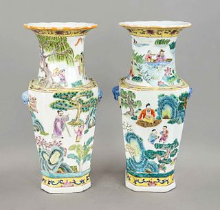 Pair of large vases, China, 20th ce