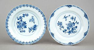 2 export plates, China, Qing dynast