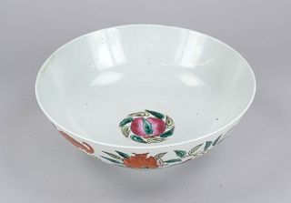 Large famille rose bowl, China, Qin