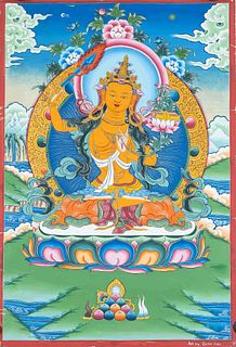 Dukar Gya: Thangka of the Bodhisatt
