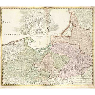 Historical map of Prussia and the B