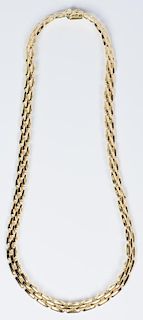 18K Panther link Necklace, Italy