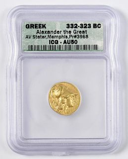 Alexander the Great AV Stater Coin, Memphis Mint