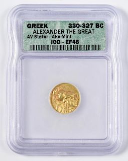 Alexander the Great AV Stater, Ake Mint