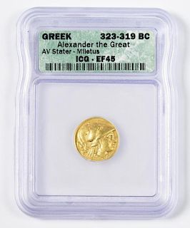 Alexander the Great AV Stater, Miletus Mint