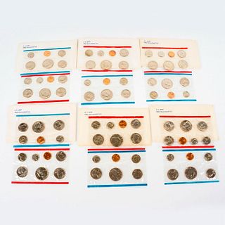 10pc Envelopes Containing U.S. Mint 1980 Uncirculated Coins