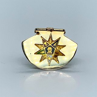 Masonic Order of the Eastern Star Silver Hinged Clip Pin