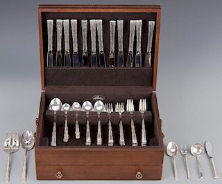 Lunt Madrigal Sterling Flatware, 67 pieces