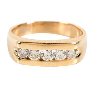 14k Gold Brilliant Cut Diamond Ring, .75ct