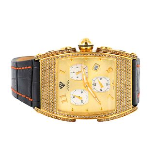 Aqua Master Swiss Diamond Encrusted Watch