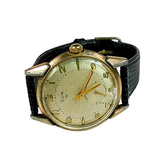 Elgin Men's 10K Gold Plated Bezel Shockmaster Watch