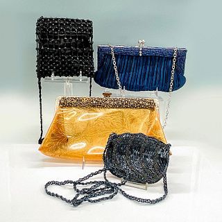 4pc Vintage Beaded Handbags, Various Colors