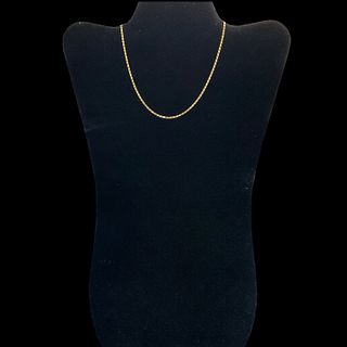 Balestra 18kt Yellow Gold 14" Chain Necklace
