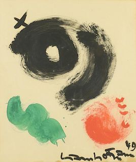 Hans Hofmann, Gouache on Paper, Abstract