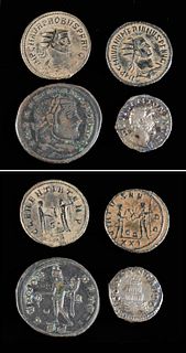 4 Roman Imperial Holyland Bronze & Silver Coins