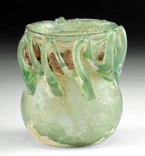 Published / Exhibited Roman Glass Jar w/ Zigzag Trail