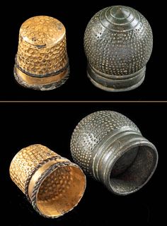 Turko-Slavic Bronze & Post-Medieval Gold Thimbles