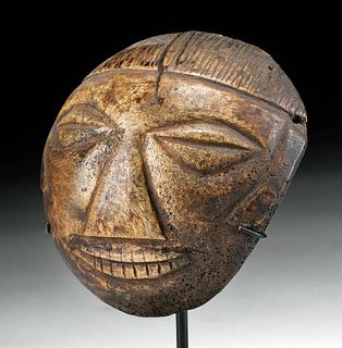 19th C. Naga Bone Headhunter Pectoral Trophy Head