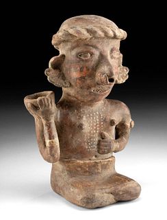 Nayarit Pottery Seated Female Figure