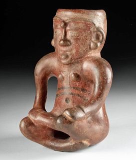 Costa Rican Nicoya Pottery Nude Female Urn