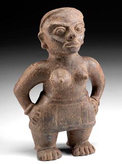 Nicoya Pottery Semi-Nude Female, Huerta Incised