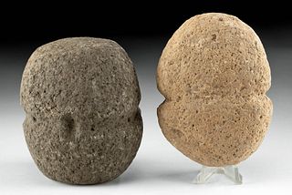 Prehistoric Anasazi Full-Groove Stone Maul / Axe Heads