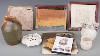 7 Sylvia Hyman Ceramic Items & Book