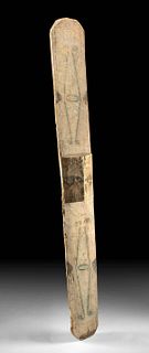 19th C. Papua New Guinea Asmat Wood Parrying Shield