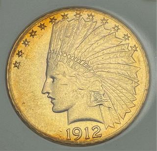 1912 Gold $10 Indian Head MS63