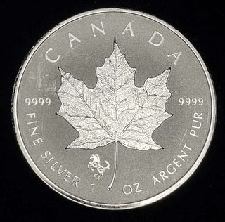 2014 Canada $5 Maple Lead 1 ozt .9999 Silver