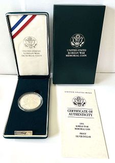1991-P Korea U.S. Proof Silver Commemorative Dollar
