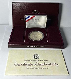 1988-S Olympiad Liberty Proof Commemorative Silver Dollar Set  