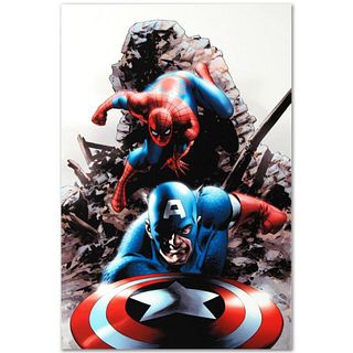 Marvel Comics "Spectacular Spider-Man #15" Numbered Limited Edition Giclee on Canvas by Steve Epting with COA.
