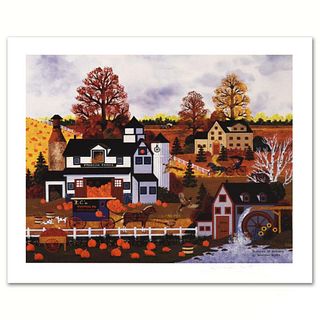 Jane Wooster Scott, "Textures of Autumn" Hand Signed Limited Edition Lithograph with Letter of Authenticity.