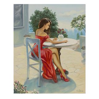 Taras Sidan, "Beautiful Afternoon" Hand Signed Limited Edition Giclee on Canvas with Letter of Authenticity.