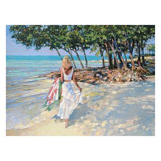 Howard Behrens (1933-2014), "My Beloved" Limited Edition on Canvas, Numbered and Signed with COA.