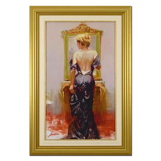 Pino (1939-2010)- Hand Embellished Giclee on Canvas "Evening Elegance"