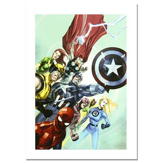 Marvel Comics, "Secret Invasion #1" Numbered Limited Edition Canvas by Leinil Francis Yu with Certificate of Authenticity.