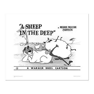 A Sheep in the Deep, Flock Numbered Limited Edition Giclee from Warner Bros. with Certificate of Authenticity.