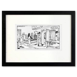 Bizarro, "TSA Exam" is a Framed Original Pen & Ink Drawing by Dan Piraro, Hand Signed with Letter of Authenticity.