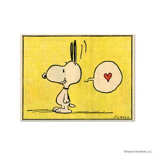 Peanuts, "Heart" Hand Numbered Limited Edition Fine Art Print with Certificate of Authenticity.