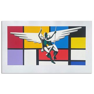 Mark Kostabi, "Timeless Moment" Hand Signed Limited Edition Serigraph with Letter of Authenticity.