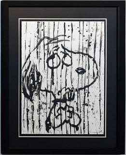 Tom Everhart- Hand Pulled Original Lithograph "Dancing In The Rain"